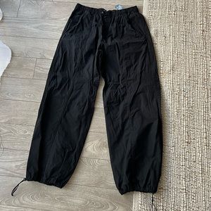 Zara Parachute Pants | black
